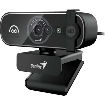 Webkamera Genius FaceCam OPEN Webkamera, Full HD 1080p, Windows Hello, autofocus, 5Mpx senzor, krytka soukromí, USB/USB-C, černá 32200011400