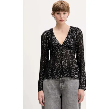 Dámská halenka Halenka Tommy Jeans DW0DW21459 černá 99A, vel. L