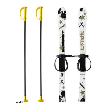 Sjezdové lyže Baby Ski 90 cm - dětské plastové lyže - bílé