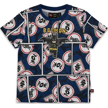 Oblečení a móda Tričko LEGO Dunkelblau/ Rot/ Weiß 1306514 128