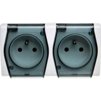 Elektrická zásuvka Elektrická Zásuvka hermetická Elektro-Plast Nasielsk bílá