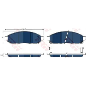 Brzdová destička Brzdové destičky TRW GDB3520BTE