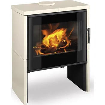 Krbová kamna ROMOTOP RIANO G krbová kamna 3,9-10,1 kW, silver