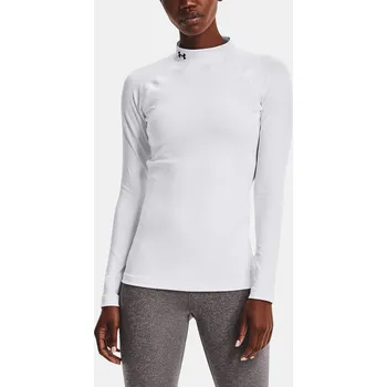tričko Under Armour ColdGear Authentics Mock Neck LS - White S