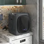 Mini sušička prádla s dotykovým LED displejem, 6 programů | šedá