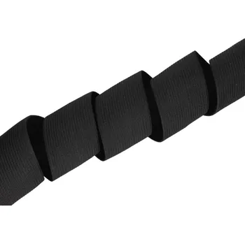 Textilní guma Pruženka hladká pletená šíře 35 mm Barva: Černá