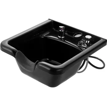 Šampon Vevor Umyvadlo na mytí vlasů černé z abs plastu pro salon a wellness