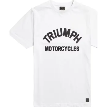 Pánské tričko TRIUMPH triko Burnham White Tee – XS, bílá