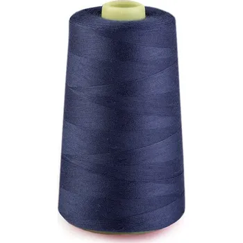 Nit Polyesterové nitě pro overlocky i klasické šití návin 5000 yards PES 40/2, malé, 801 Mood Indigo