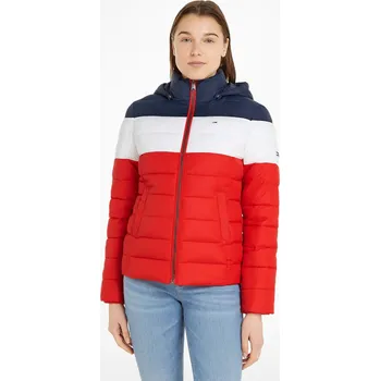 Dámské oblečení Bunda Tommy Hilfiger Rot/ Dunkelblau/ Weiß 8151099 L