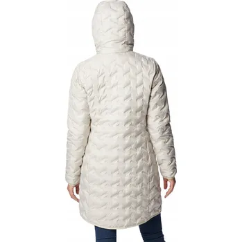 Dámská péřová bunda/kabát Columbia Delta Ridge Long Down Jacket béžová