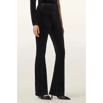 Velurové kalhoty AllSaints W060TD černá 99X, vel. 36