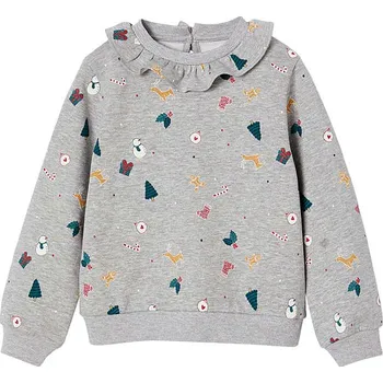 Dívčí mikina vertbaudet Grau/ Bunt 5686840 152