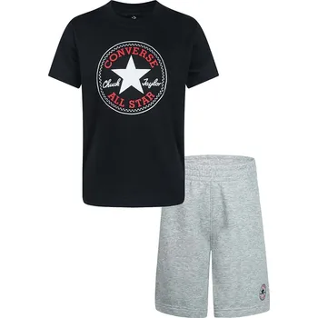 Oblečení a móda Tričko Converse Schwarz/ Grau 8063664 86