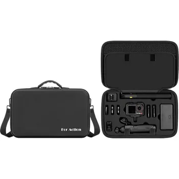 Dron DJI Action 5 Pro - Velké PU pouzdro pro DJI Action 5 Pro a multifunkční nabíjecí rukojeť