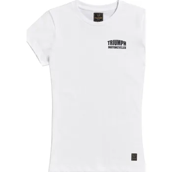 Dámské tričko Triumph Dámské Triko Pit Stop White – S