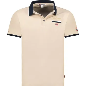 Pánské tričko Tričko Geographical Norway Beige 3587087 M