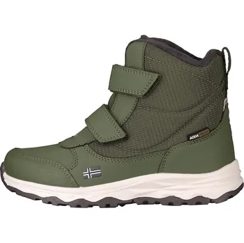 Dívčí kozačky Boty Trollkids Khaki 1871928 34