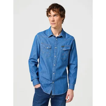 Pánská móda Košile Wrangler Blau 961071 L