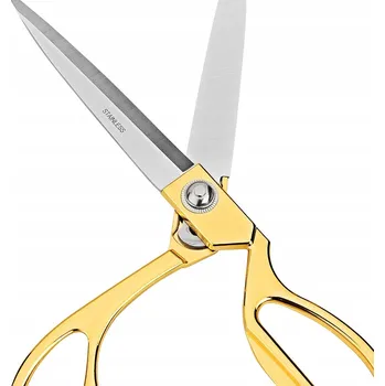 Krejčovské nůžky VELKÉ KREJČOVSKÉ NŮŽKY TITANOVÉ SILNÉ OSTRÉ NŮŽKY NA LÁTKY A MATERIÁLY