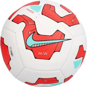 Fotbalový míč Fotbalový míč Nike Pitch 24 velikost 5 bílo-červený