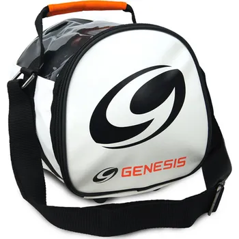 Bowling TAŠKA PŘÍDAVNÁ NA JEDNU KOULI GENESIS CARBON BÍLÁ/ORANŽOVÁ
