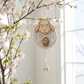 Velikonoční dekorace Beránek s košíčkem (velikonoční dekorace)