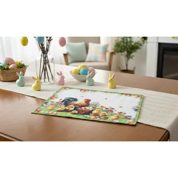 ubrus Velikonoční dekorační ozdobný ubrousek EASTERS FAMILY 32x45 cm Mybesthome