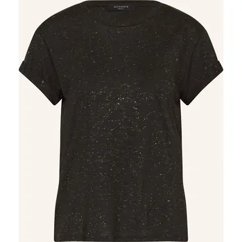 Dámské tričko Allsaints Dámské Tričko Anna S Třpytivou Nití, černá / zlatá, 32