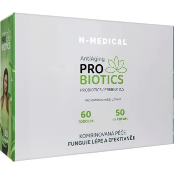 Antiaging Probiotics COMBO N-Medical 60 tobolek + krém Probiotika a krém pro omlazení pleti a podporu imunity