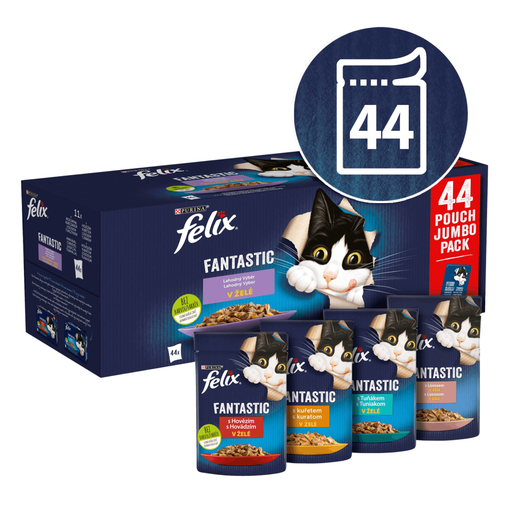 Felix Fantastic Multipack lahodný výběr v želé 88x85g