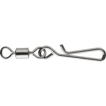 10ks - Karabinka S Obratlíkem DAIWA Fast Attach Snap Bezuzlový Velikost M