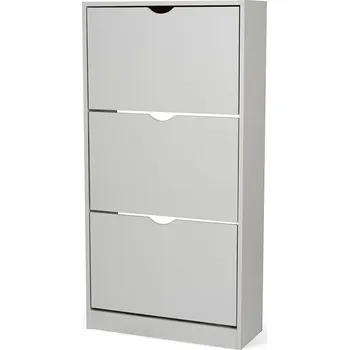 Botník Vikio Botník výklopný 3-řadý 60x118x24 šedý HBK103S-3