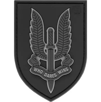 Nášivka Gumová nášivka Jackets to Go znak SAS - šedá