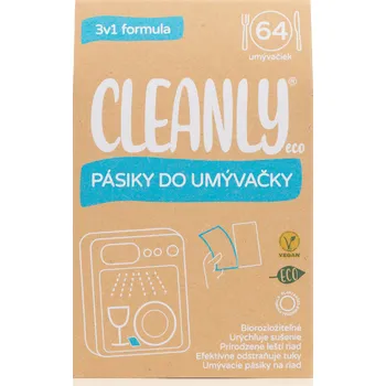 Tableta do myčky Cleanly Eco Pásky do myčky, 64ks