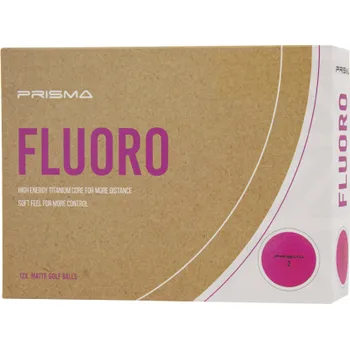 Golfový míček Masters Prisma Fluoro Matt TI Golf Balls, Pink