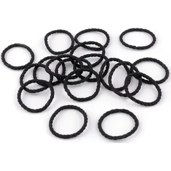 Ozdoba do vlasů Malé gumičky do vlasů, barva černá