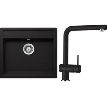 Kuchyňský dřez Set Schock S24-3 (dřez Nemo N-100 Nero + baterie Epos Nero)