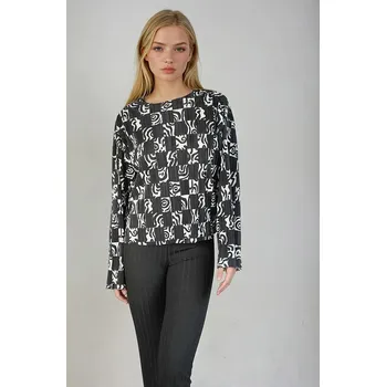 Dámské tričko Monki Schwarz 3735786 L