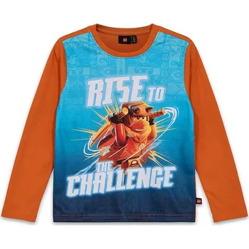 Oblečení a móda Tričko LEGO Orange/ Blau 9221192 110