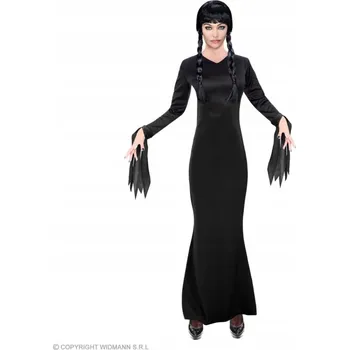 Karnevalový kostým KOSTÝM TEMNÁ ČARODĚJNICE MORTICIA HALLOWEEN M