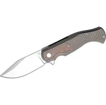 kapesní nůž Fox Knives FOX EAST WOOD TIGER ZAVÍRACÍ NŮŽ, CPM-S90VN ČEPEL SATIN, ZIRKOTOVÉ DŘEVO RUKOJEŤ FX-524 T