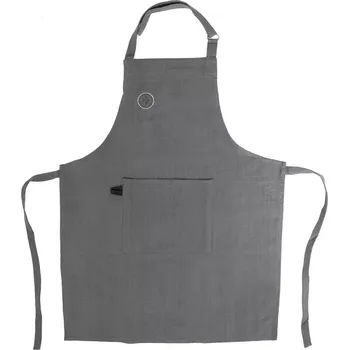 Kuchyňská zástěra Bavlněná kuchyňská zástěra se zavazováním, šedá