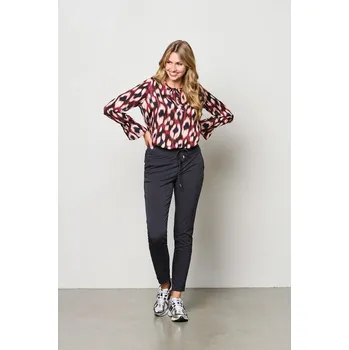 Dámské tričko &Co Woman Schwarz/ Bordeaux/ Creme 6239544 3XL