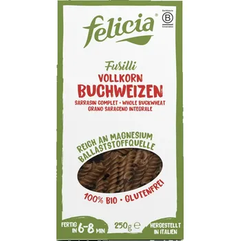 Felicia Fusilli pohankové 250 g bio BIO VEGAN BEZLEPEK Množství: 1 ks