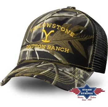 Módní doplněk Stars and Stripes Trucker kšiltovka - Yellowstone 14 Velikost: Unisize (S-XL)