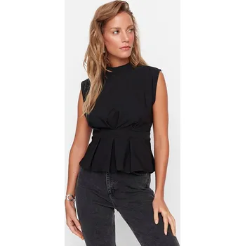 Dámské tričko trendyol Schwarz 1142869 38