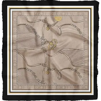 Šála Lucky Bees Beige/ Gold- (L)55 x (B)55 cm 1484307 onesize