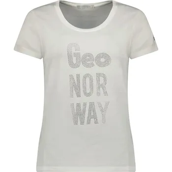 Dámská móda Tričko Geographical Norway Weiß 666672 L