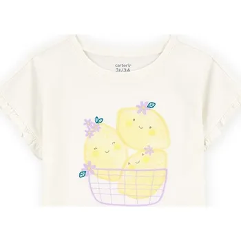 Dívčí tričko Tričko carter's Creme 3273682 92